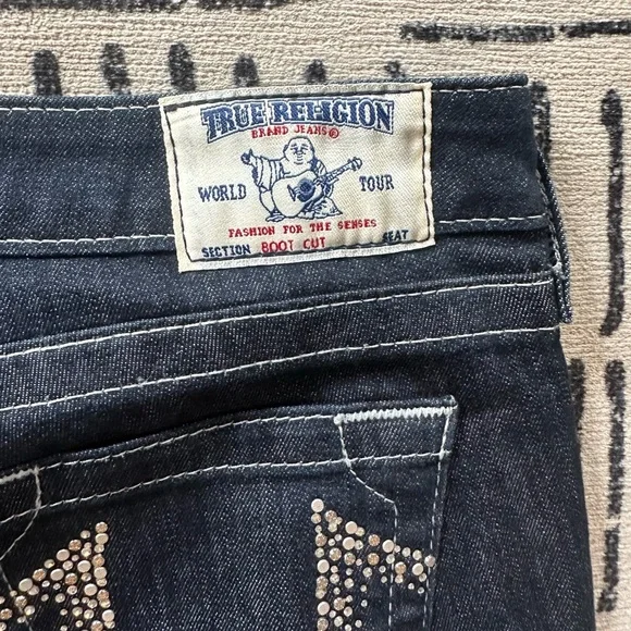 True Religion Dark Blue Boot Cut Jeans - Picture 7 of 7